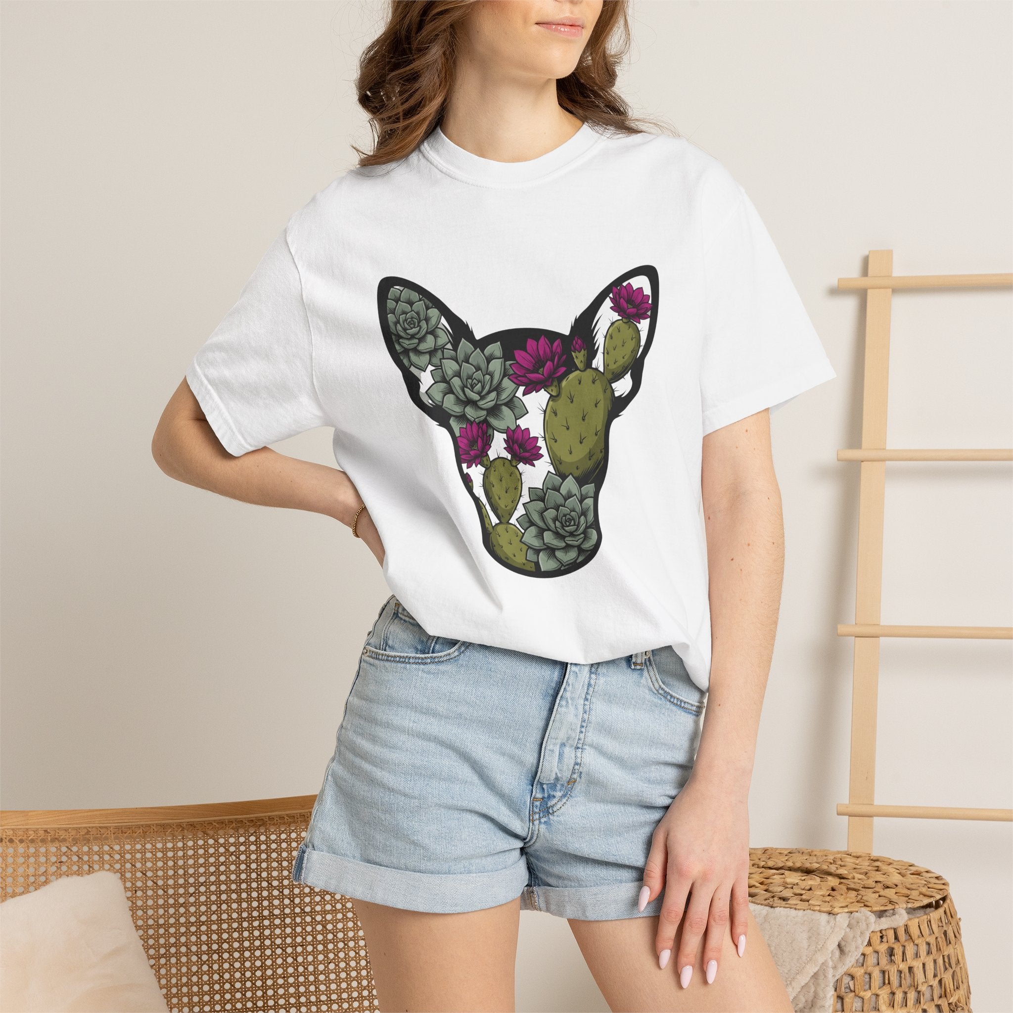 Puppy Flower Crown Shirt Dog Bloom Gift Women Vintage Tee Puppy Crown T-Shirt Dog Fan Puppy Art Tshirt Floral Graphic Doodle Aloe Tshirt