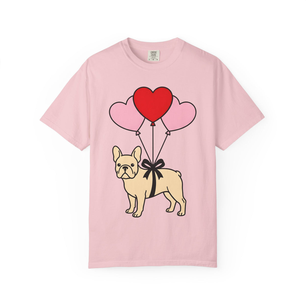 French Bulldog Shirt St. Valentine's Day Puppies Unisex Gift Doodle Tee