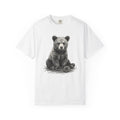 Bear Baby Shirt Animals Fauna Gift Women Sketch Tee Cub T-Shirt Wildlife Fan Animal Tshirt Wildlife Graphic Retro Pine Cone Tshirt