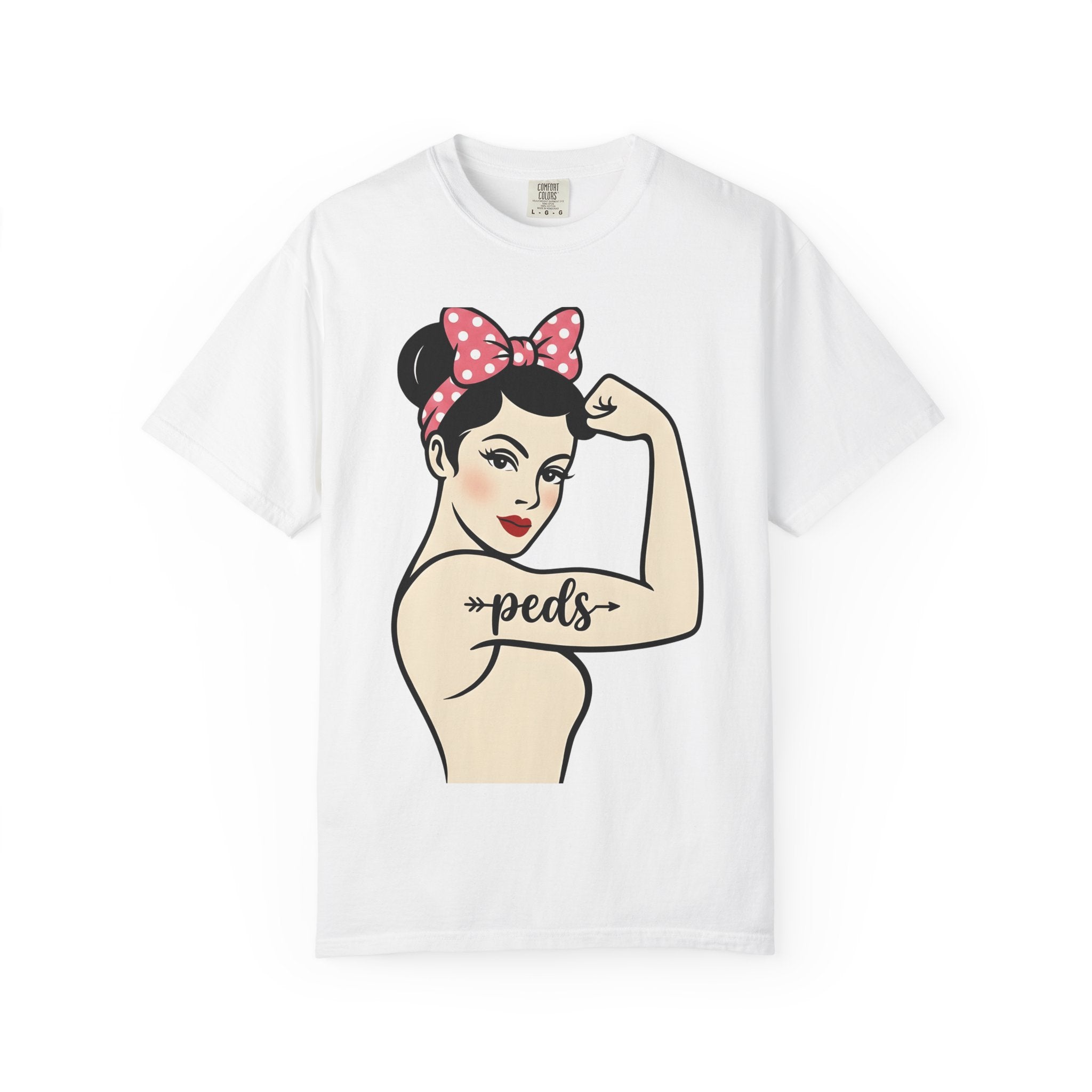 Powerful Female Illustration Shirt Nurses Confidence Gift Women Vintage Tee Strong Woman T-Shirt Nurse Enthusiast Retro Tshirt Empowered
