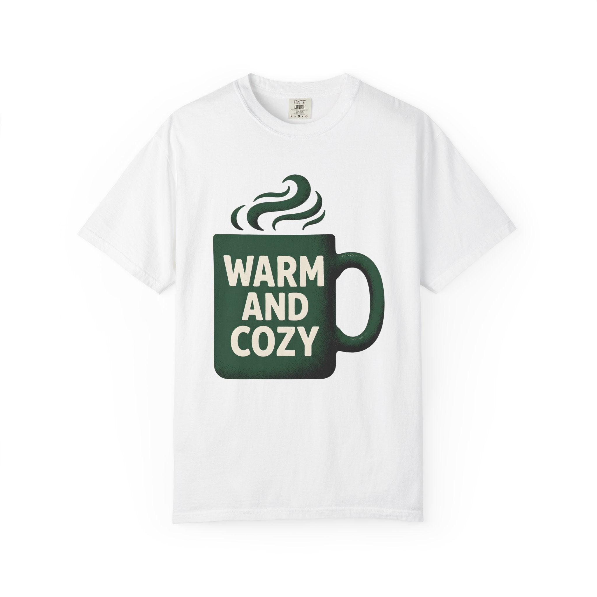 Tea Mug Shirt Christmas Latte Gift Women Farmhouse Tee Coffee Mug T-Shirt Xmas Fan Coffee Cup Tshirt Coffee Graphic Line Art Steam Tshirt