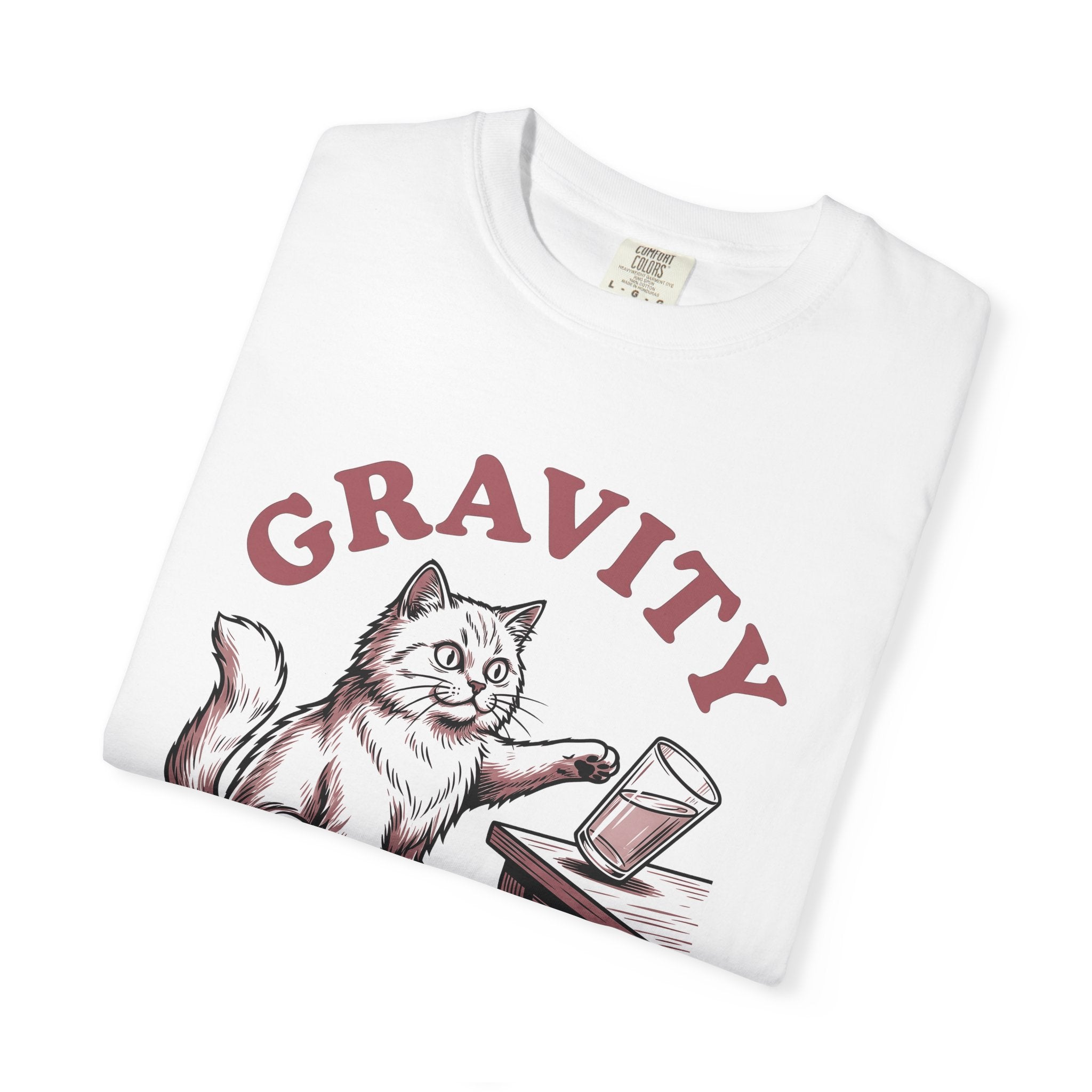 Cat Glass Shirt Cat Humor Gift Women Vintage Tee Glassware T-Shirt Cat Fan Retro Tshirt Funny Graphic Hand Drawn Table Tshirt