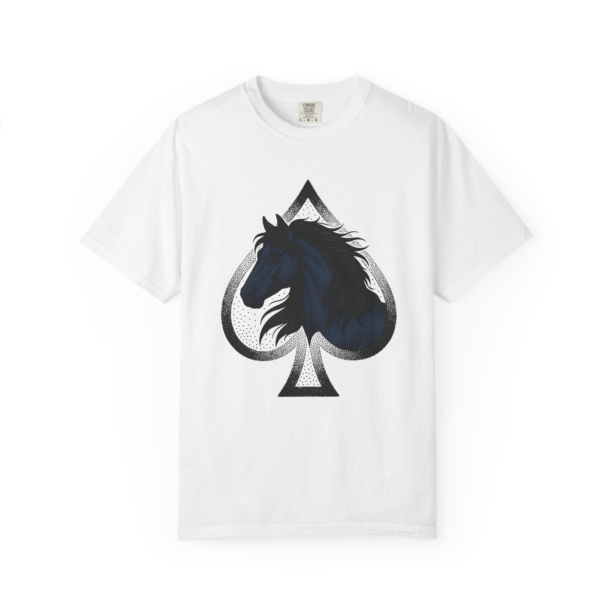Horse Ace Shirt Cowgirl Cowboy Gift Women Traditional Tee Stallion T-Shirt Rodeo Fan Classic Tshirt Cowboy Graphic Retro Hair Tshirt