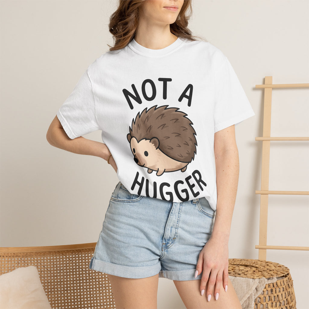 Hedgehog Drawing Shirt Cute Pets Gift Women Anime Tee Porcupine T-Shirt Adorable Fan Cartoon Tshirt Pet Graphic Caricature Animal Joke