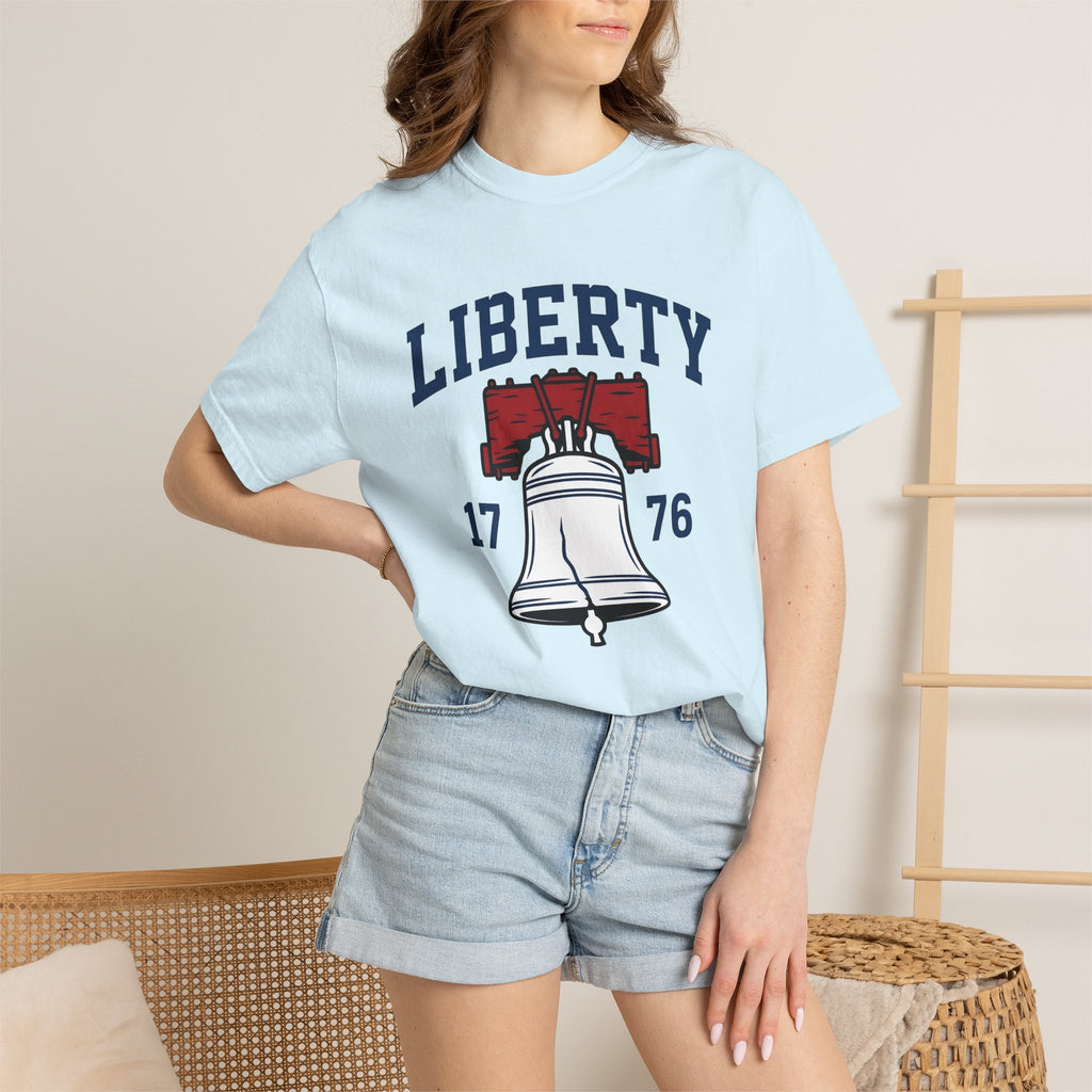 Liberty Chime Shirt 4th Of July Nationalism Gift Women Heritage Tee Liberty Bell T-Shirt Fireworks Fan Patriotic Tshirt Patriot Graphic