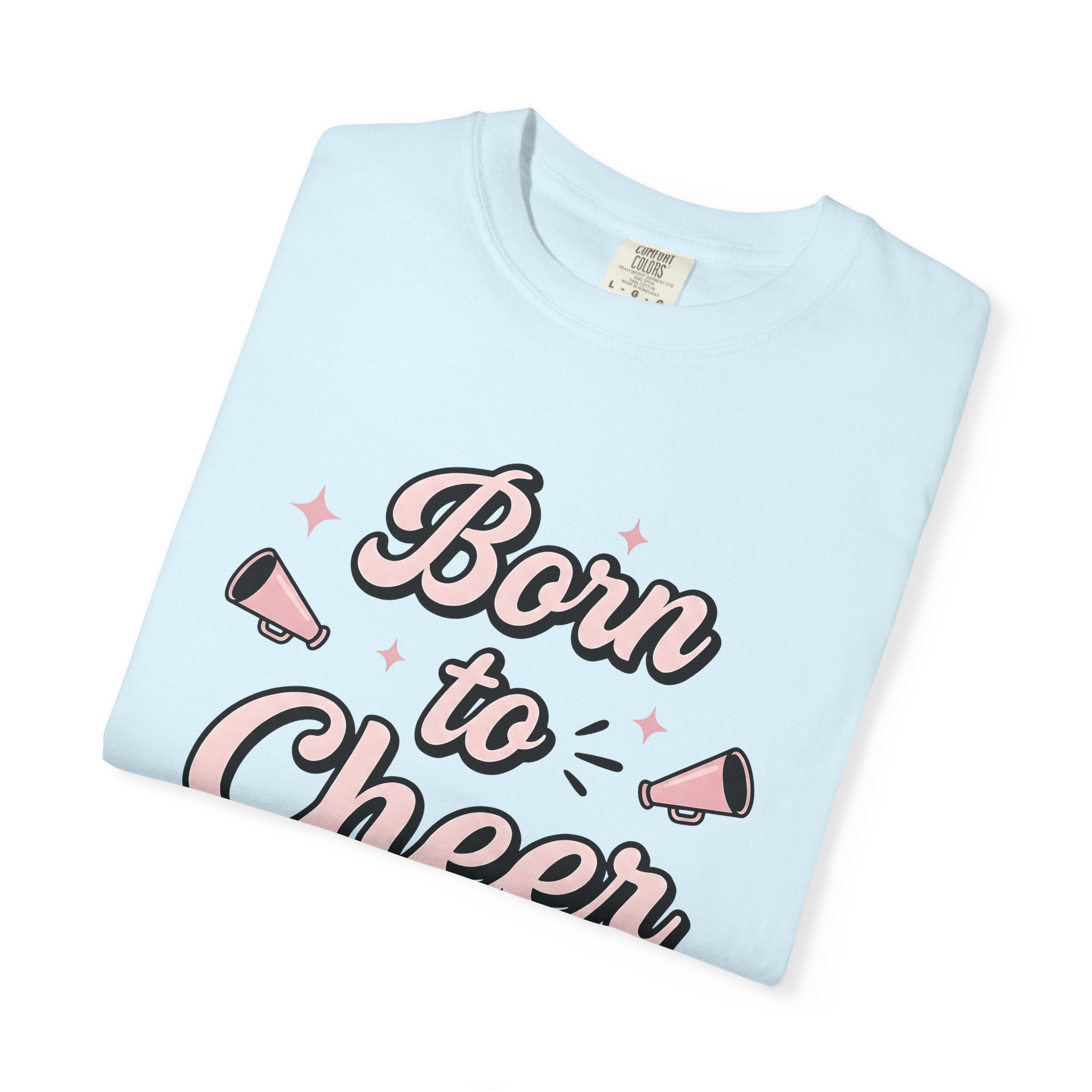 Spirit Megaphone Shirt Cheerleading Group Gift Women Cartoon Tee Megaphone T-Shirt Cheerleader Fan Comic Tshirt Team Graphic Old School Pink
