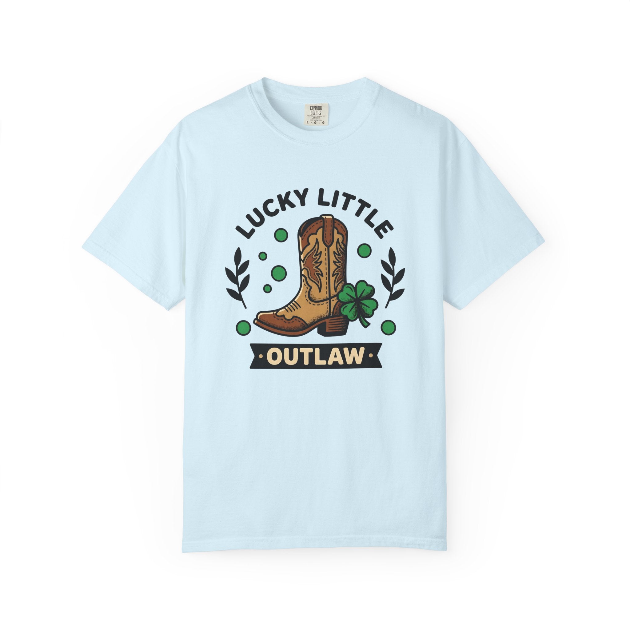 Cowgirl Boot Shirt St. Patrick's Day Ranch Gift Women Hand Drawn Tee Boot T-Shirt Luck Fan Illustrated Tshirt Farmhouse Graphic Classic Four