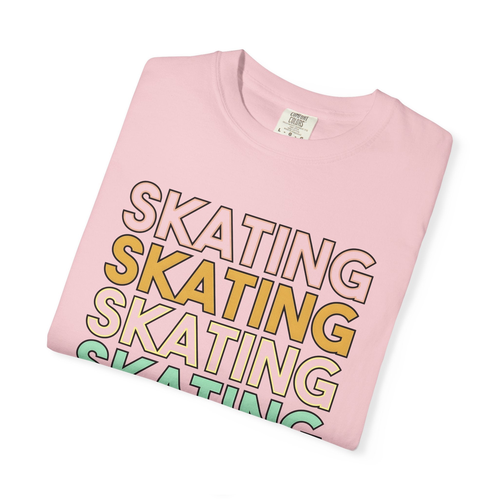 Inline Skating Text Shirt Skating Training Gift Women Vivid Tee Rollerblading T-Shirt Skater Enthusiast Vibrant Tshirt Conditioning Graphic