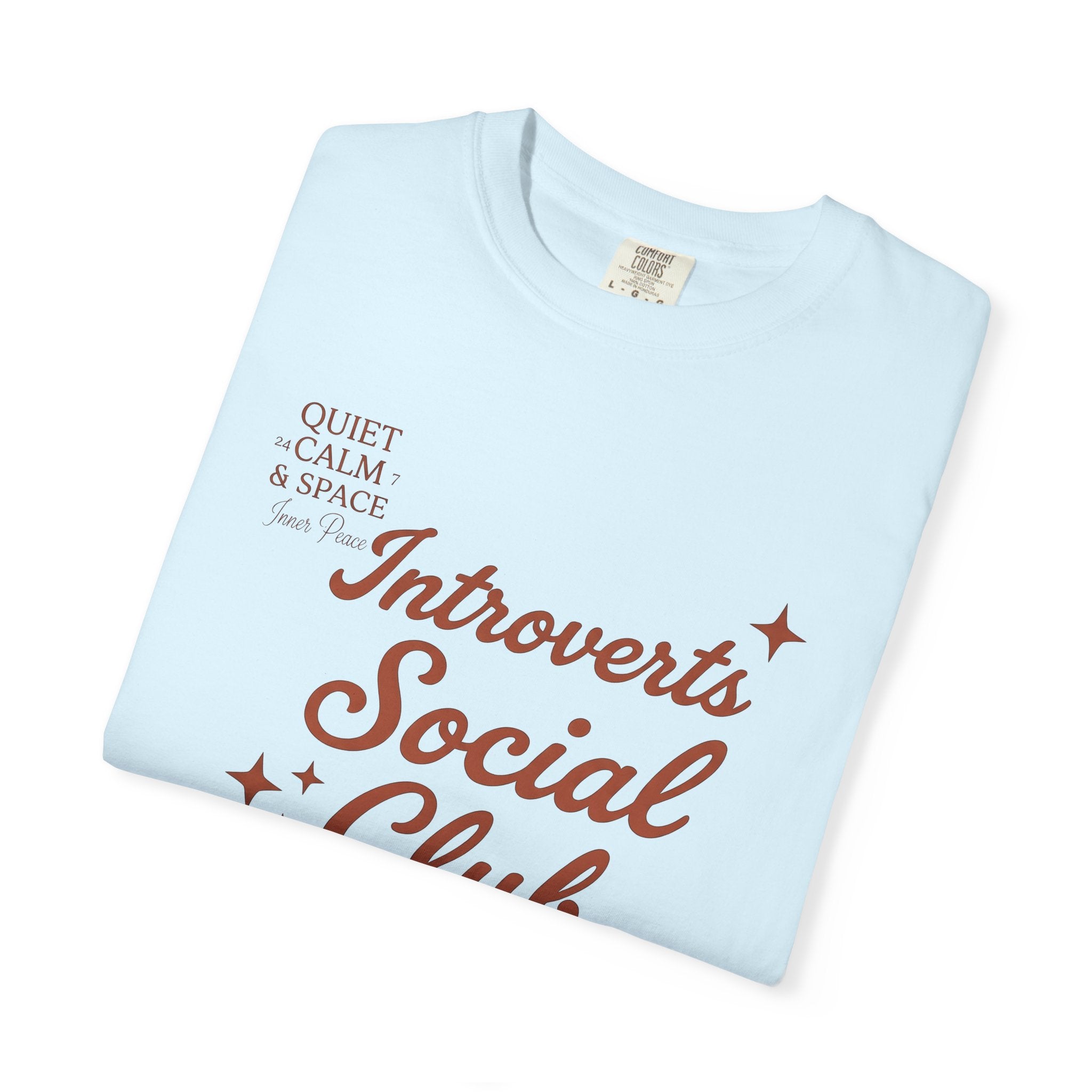 Vintage Lettering Shirt Introvert Joke Gift Women Rustic Tee Typography T-Shirt Introvert Fan Distressed Tshirt Pun Graphic Simple Sparkles