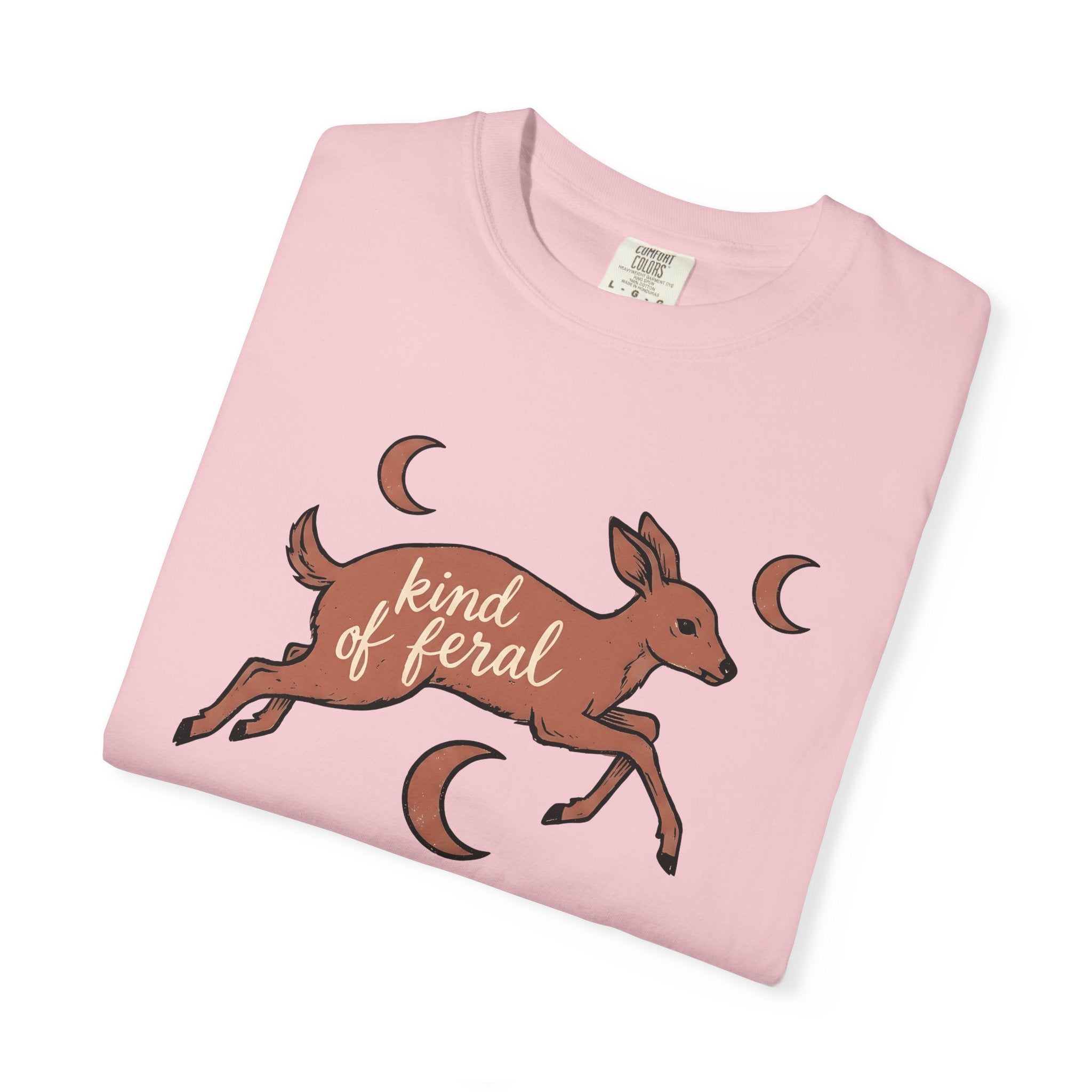 Deer Illustration Shirt Boho Chic Outdoors Gift Women Rustic Tee Buck T-Shirt Hippie Fan Country Tshirt Wilderness Graphic Sketch Moon