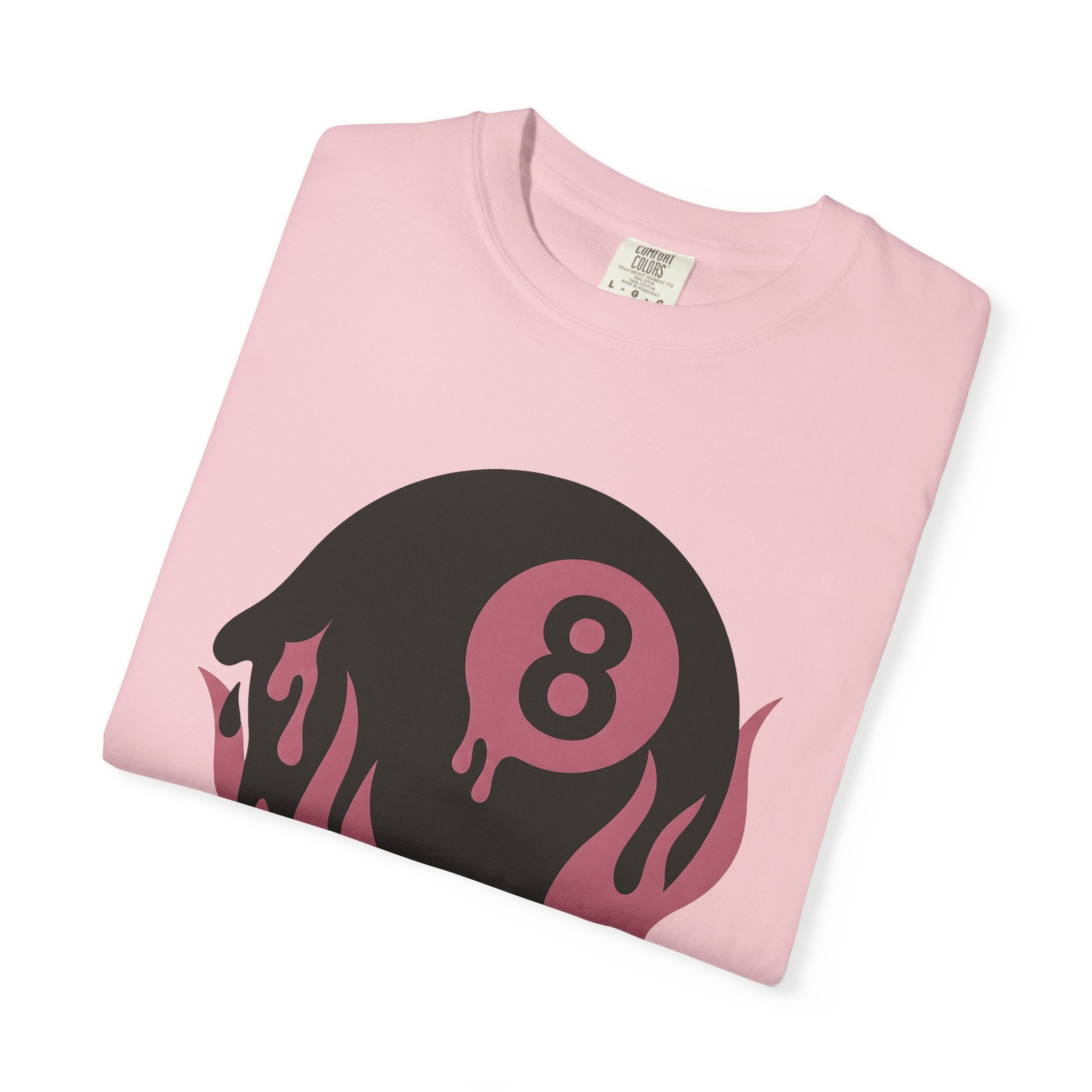 Burning 8 Ball Shirt Billiards Video Games Gift Women Modern Graphic Tee Eight Ball T-Shirt Pool Fan Graphic Tshirt Gamer Graphic Vintage