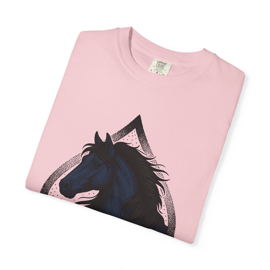Horse Ace Shirt Cowgirl Cowboy Gift Women Traditional Tee Stallion T-Shirt Rodeo Fan Classic Tshirt Cowboy Graphic Retro Hair Tshirt