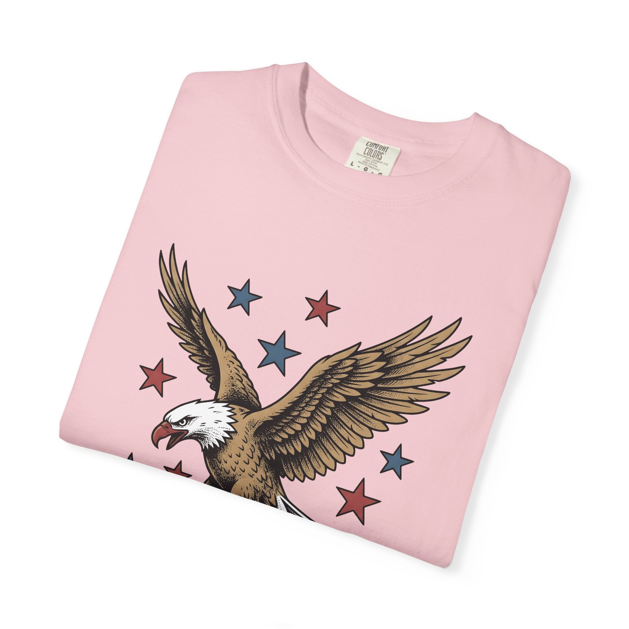 Bald Eagle Shirt America Patriotic Gift Women Vintage Tee Eagle T-Shirt American Enthusiast Retro Tshirt Nationalistic Graphic Hand Drawn