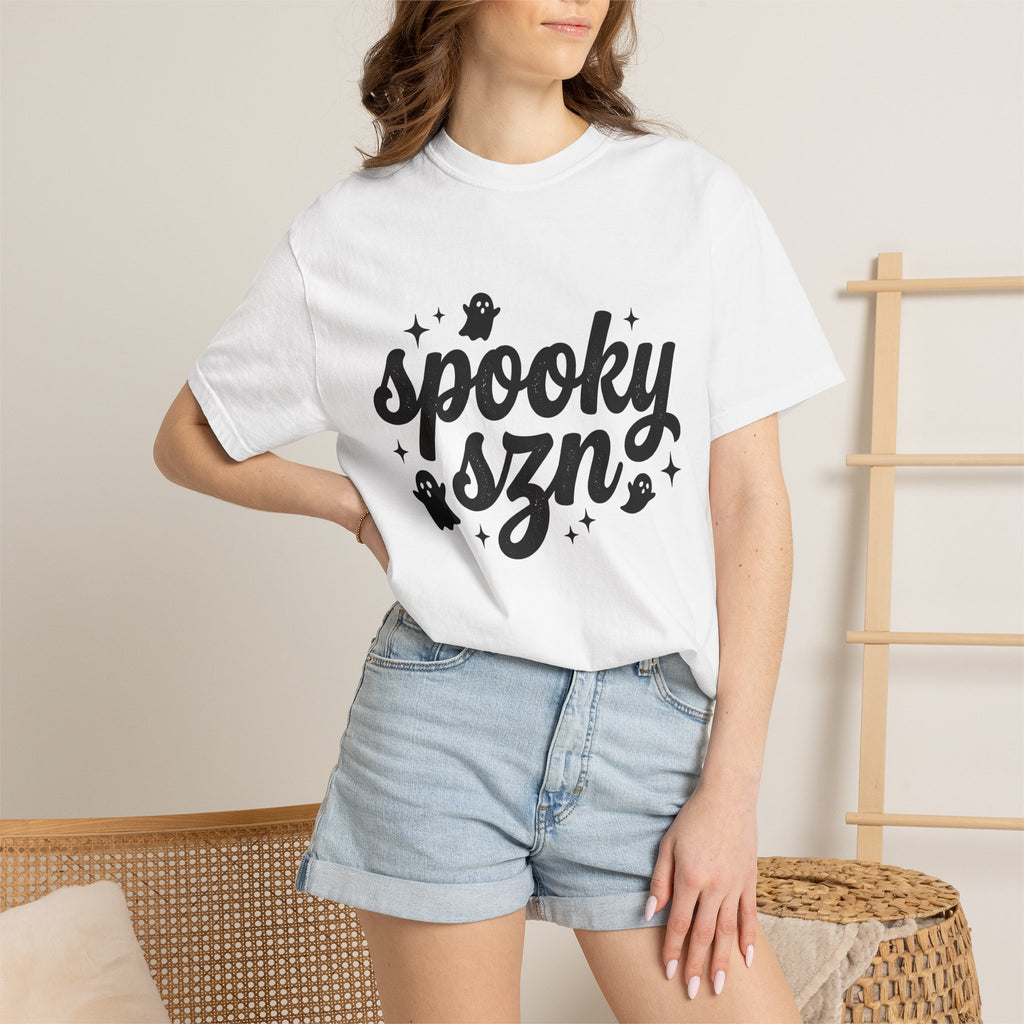 Ghost Image Shirt Halloween Haunted Gift Women Rustic Tee Specter T-Shirt Halloween Fan Spooky Tshirt Haunted Graphic Cartoon Shines Tshirt