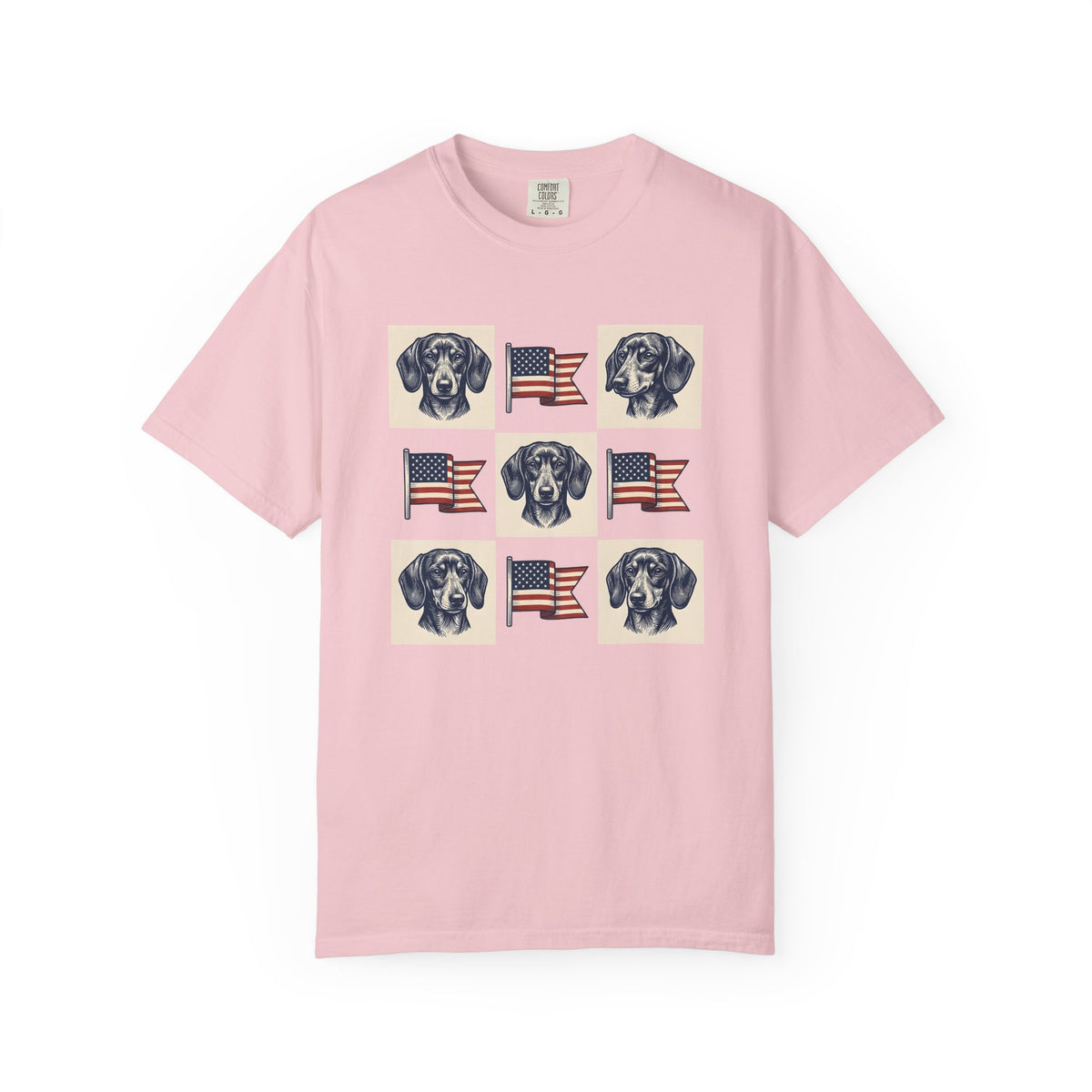 Dachshund Dog Shirt Dog Patriotic Unisex Gift Vintage Tee Wiener Dog T-Shirt Dog
