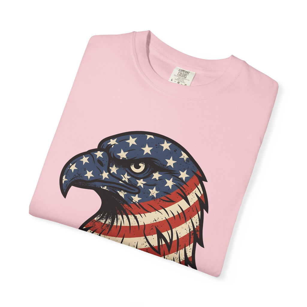 Bald Eagle Shirt America Flag Gift Women Patriotic Tee Eagle T-Shirt American Enthusiast Banner Graphic Tshirt Retro Stars Tshirt