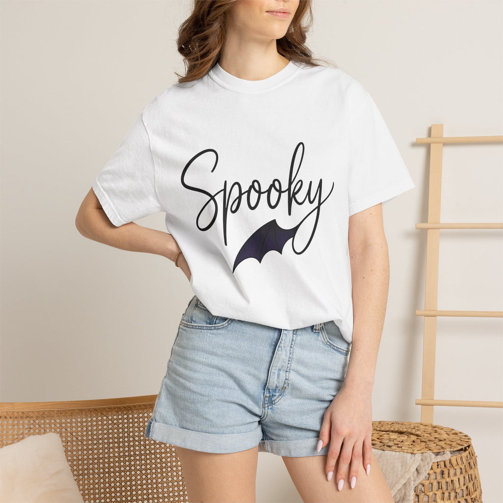 Bat Icon Shirt Halloween Dark Gift Women Cheerful Tee Vampire T-Shirt Horror Fan Gothic Graphic Tshirt Clean Wing Tshirt