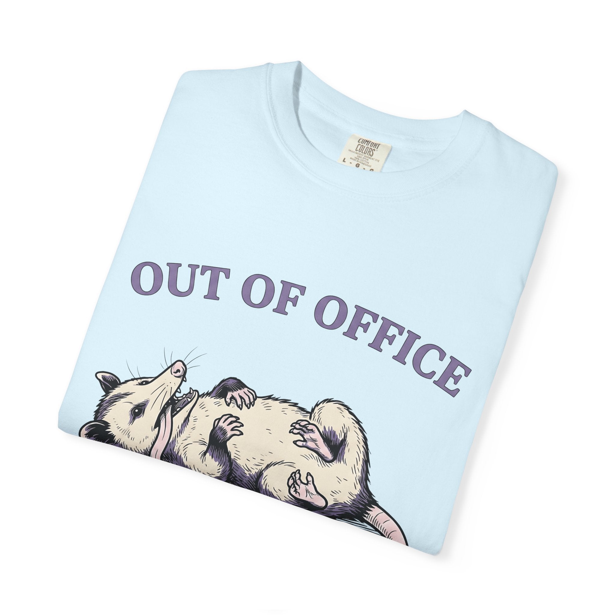 Opossum Graphic Shirt Funny Animal Gift Women Cartoon Tee Possum T-Shirt Humor Fan Illustrated Tshirt Creature Graphic Hand Drawn Humor