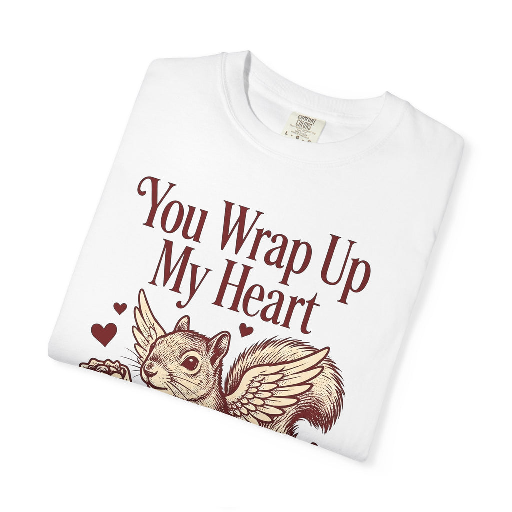 Winged Squirrel Shirt Valentine's Day Animal Gift Women Vintage Tee Flying Squirrel T-Shirt Valentine Fan Retro Tshirt Animal Graphic Hand