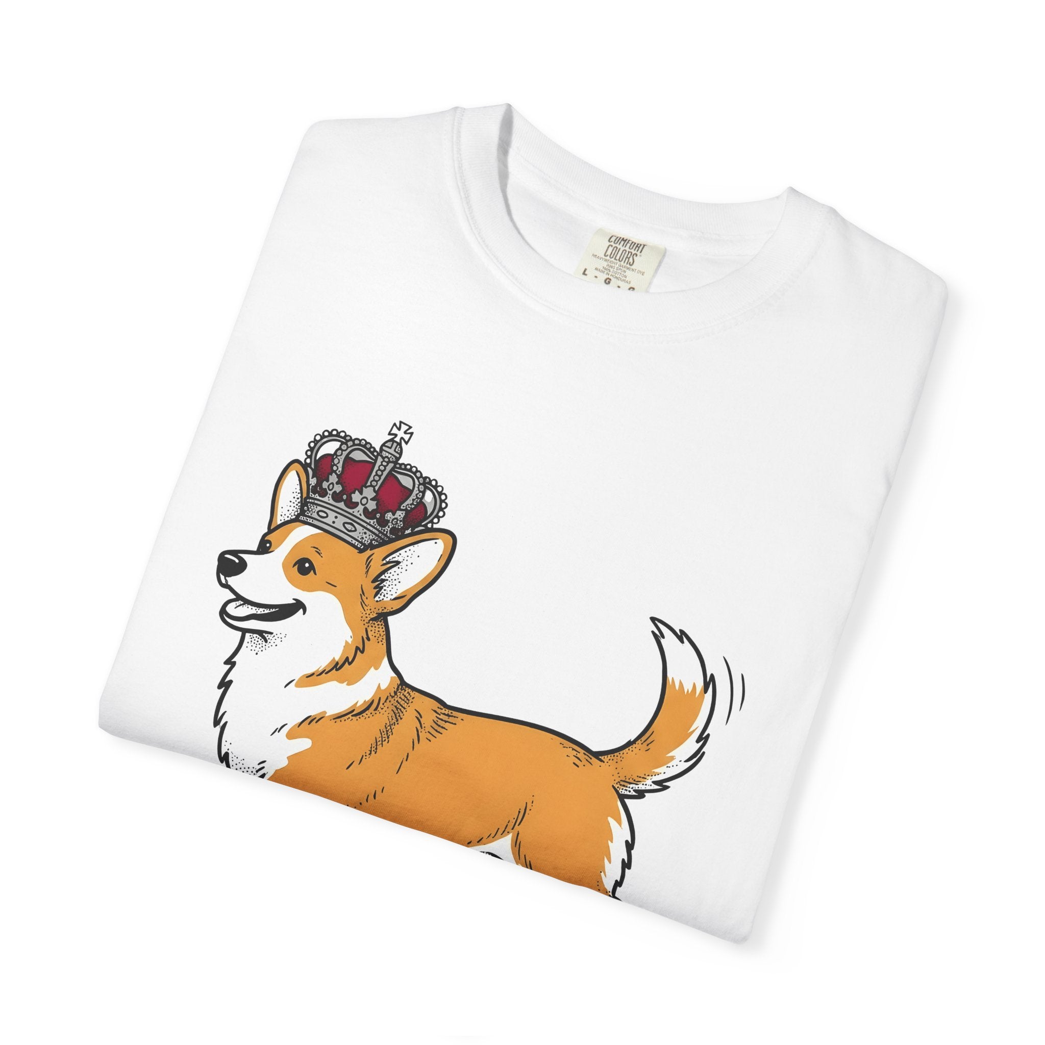 Corgi Canine Shirt Dog Beasts Gift Women Chibi Tee Dog T-Shirt Dog Fan Puppy Tshirt Creature Graphic Hand Drawn Coronet Tshirt