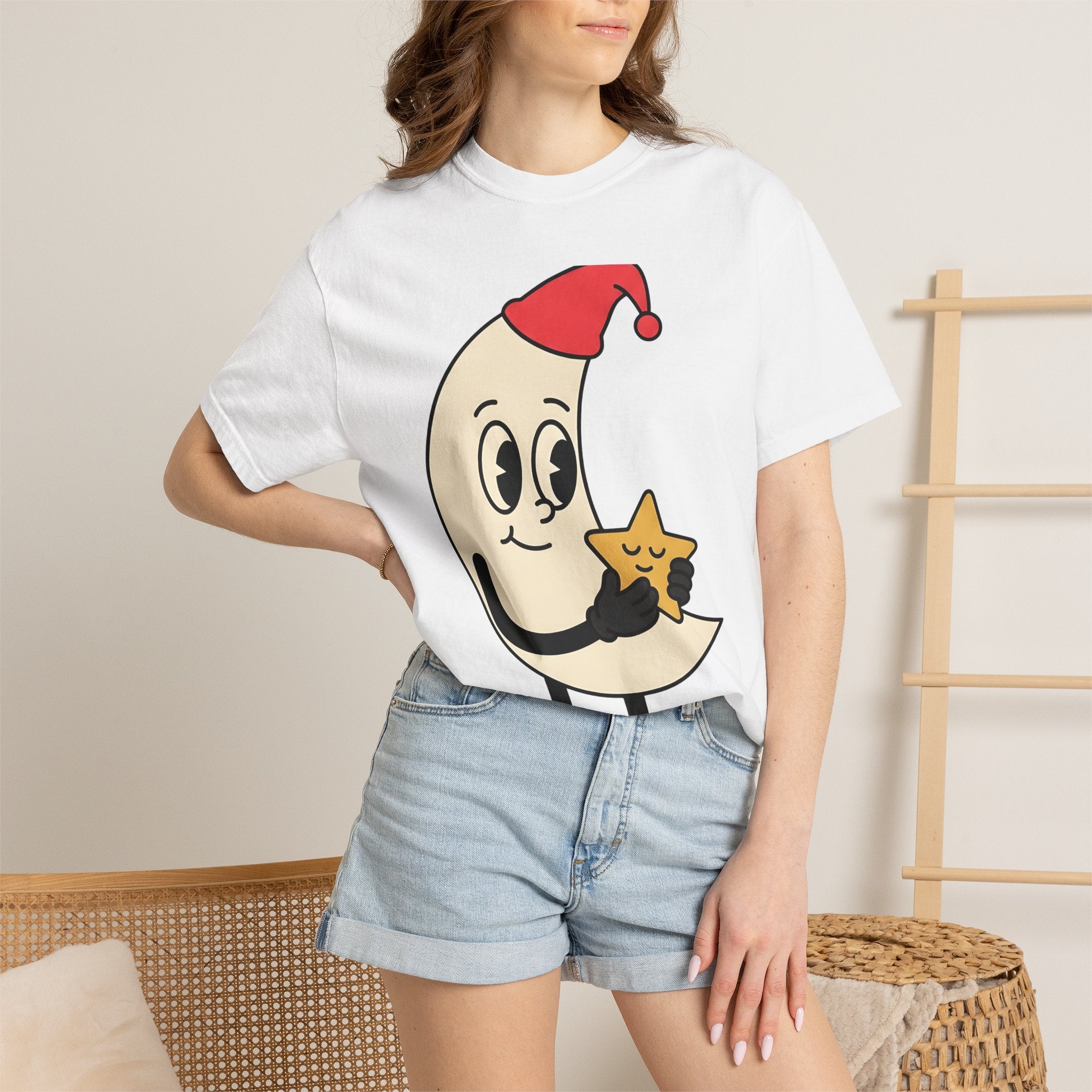 Moon Star Shirt St. Valentine's Day Love Gift Women Cute Tee Galaxy T-Shirt Valentine Fan Kawaii Tshirt Romance Graphic Retro Hat Tshirt