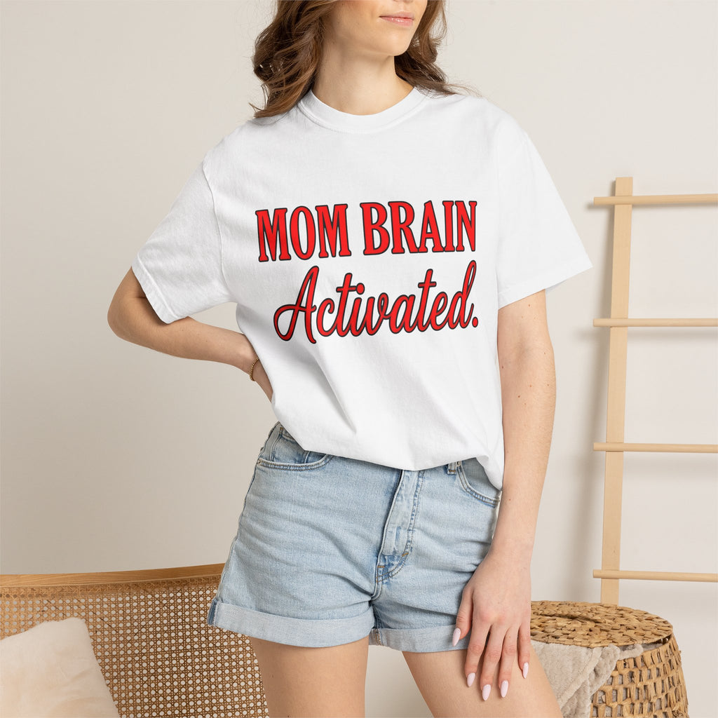 Bold Script Text Shirt Moms Parenting Gift Women Funny Tee Calligraphy T-Shirt Motherhood Fan Humorous Tshirt Parenting Graphic Retro