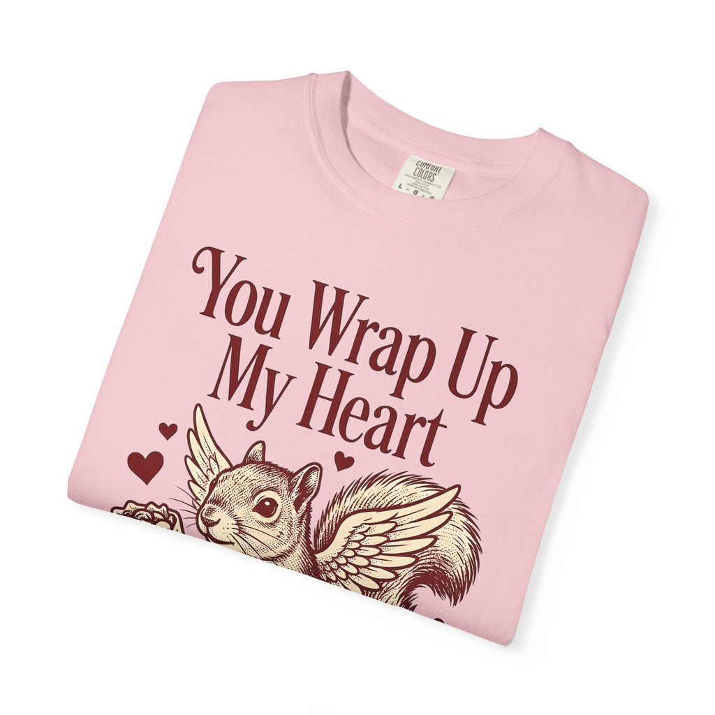 Winged Squirrel Shirt Valentine's Day Animal Gift Women Vintage Tee Flying Squirrel T-Shirt Valentine Fan Retro Tshirt Animal Graphic Hand