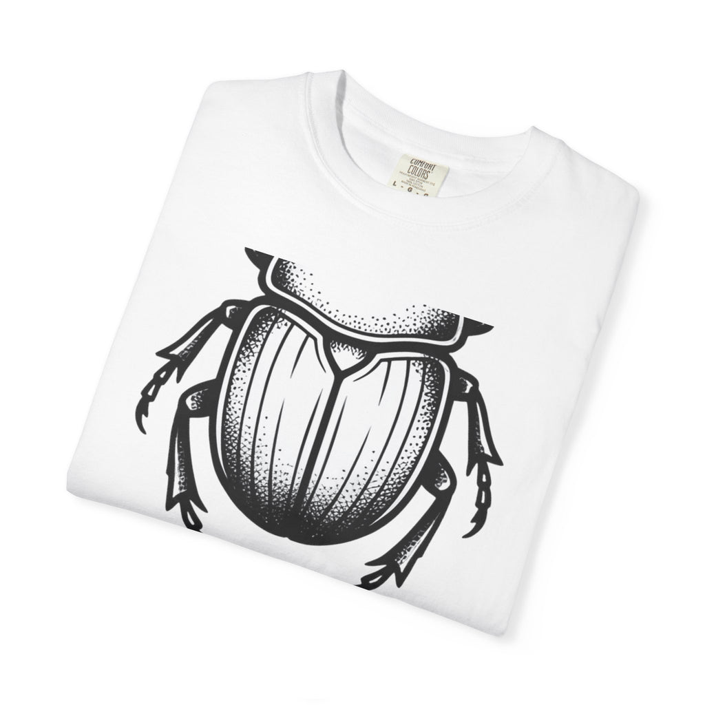 Jewel Beetle Shirt Beetle Occult Gift Women Line Art Tee Buprestid T-Shirt Bug Fan Insect Graphic Tshirt Mystical Illustration Hand Drawn