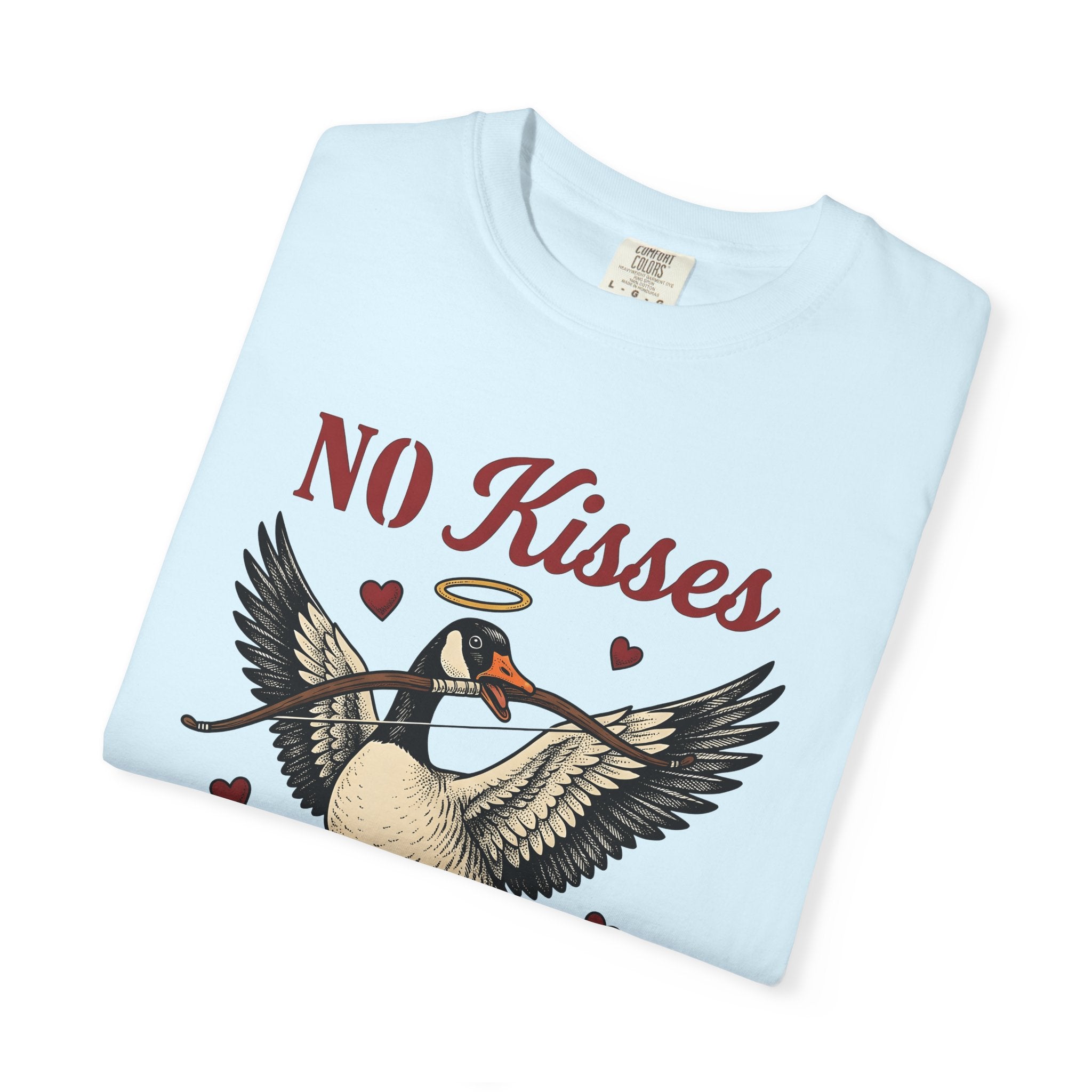 Goose Cupid Shirt Valentines Day Animal Gift Women Vintage Graphic Tee Goose T-Shirt Valentine Fan Retro Tshirt Creature Graphic Hand Drawn