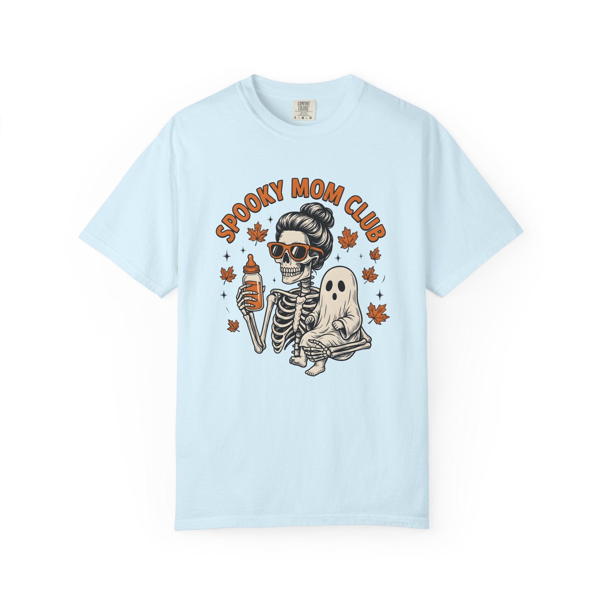 Bone Mom Spirit Baby Shirt Halloween Motherhood Gift Women Doodle Tee Spirit Baby T-Shirt Horror Fan Spooky Tshirt Motherhood Graphic