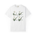 Tobacco Pipe Clover Shirt St Patrick's Day Celtic Gift Women Retro Tee Shamrock T-Shirt Luck Fan Vintage Tshirt Celtic Graphic Sketch Four