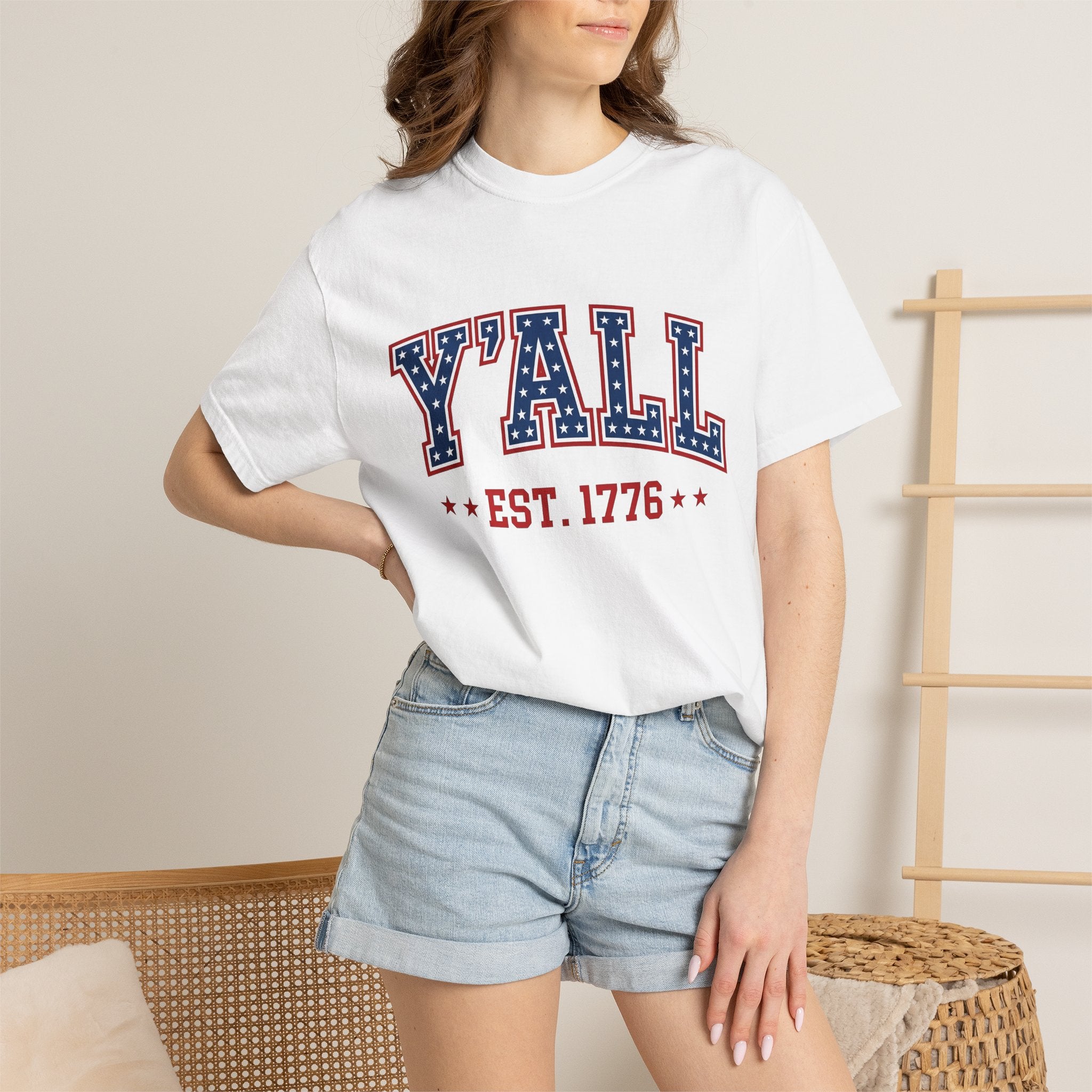 Patriot Text Shirt America Rustic Gift Women Print Tee Patriotic T-Shirt American Fan Printed Tshirt Country Graphic Classic Star Symbols