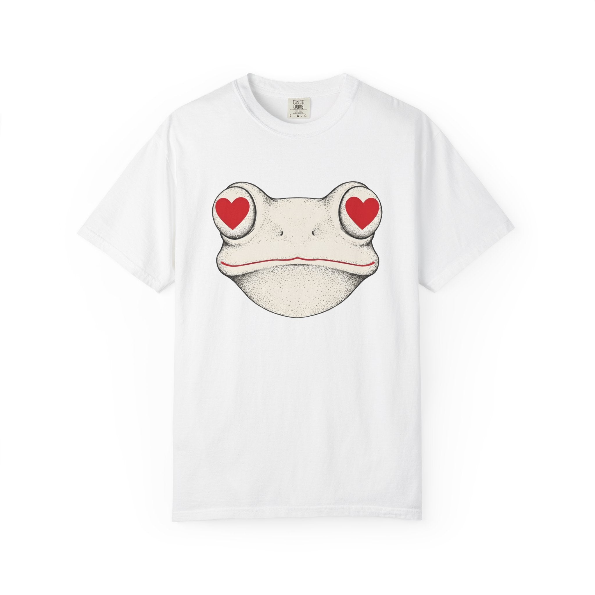 Frog Head Shirt St. Valentine's Day Wildlife Gift Women Simple Tee Toad T-Shirt Valentine Fan Minimalist Tshirt Animal Graphic Classic Love