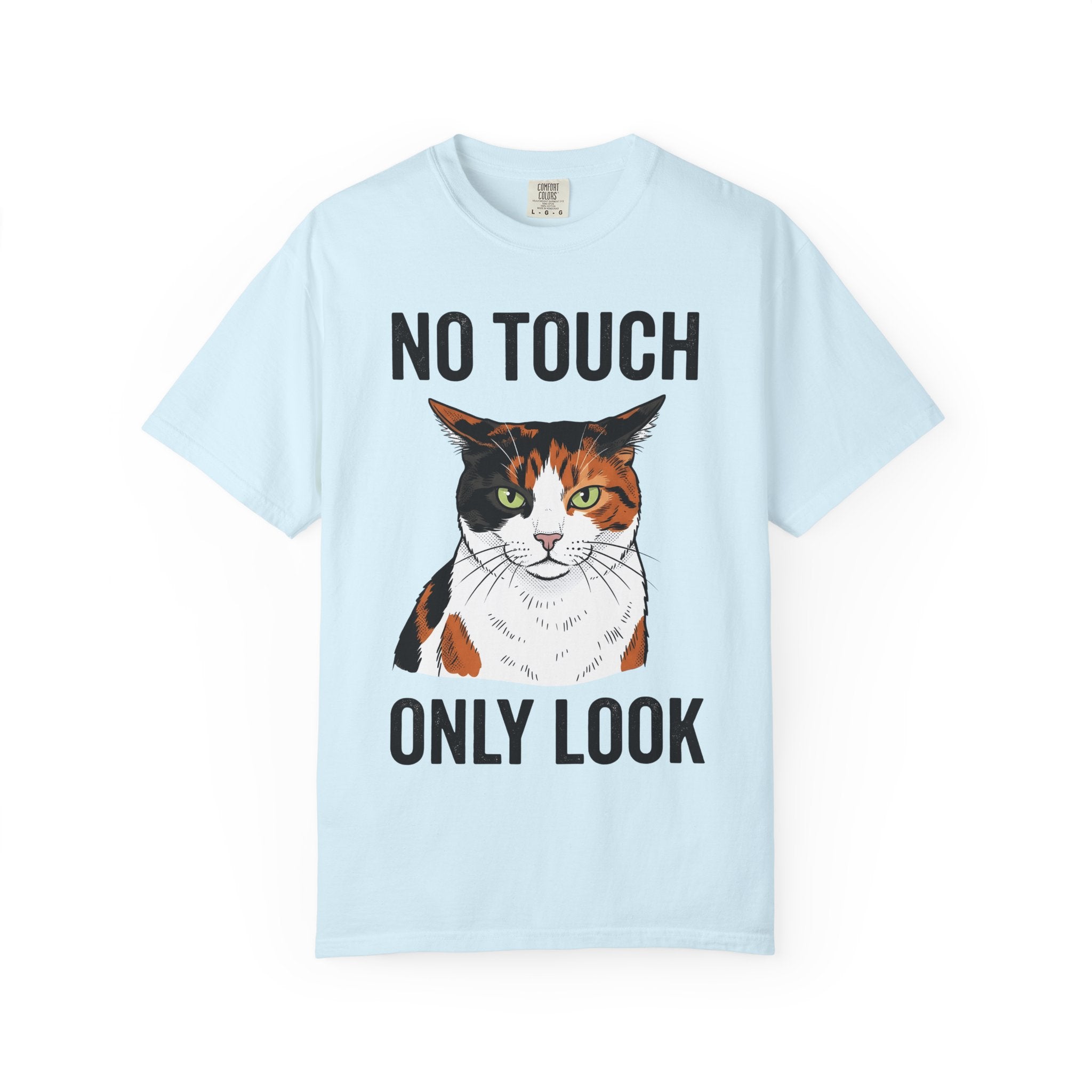 Calico Puss Shirt Cat Satire Gift Women Outline Tee Cat T-Shirt Cat Fan Outline Tshirt Parody Graphic Old School Heavy Type Tshirt