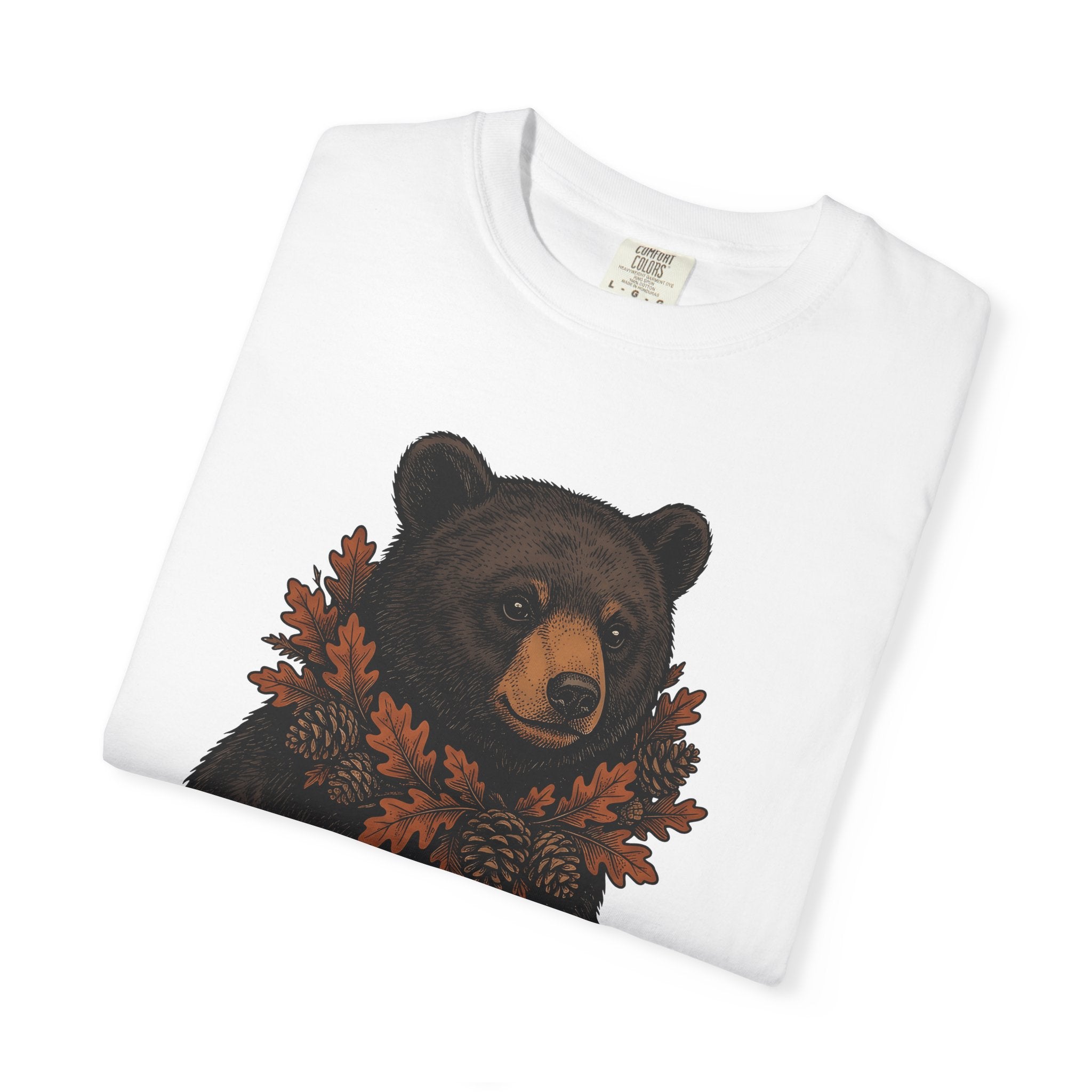 Baby Bear Shirt Animals Forest Gift Women Sketch Tee Cub T-Shirt Wildlife Fan Bear Drawing Woods Graphic Classic Cone Tshirt