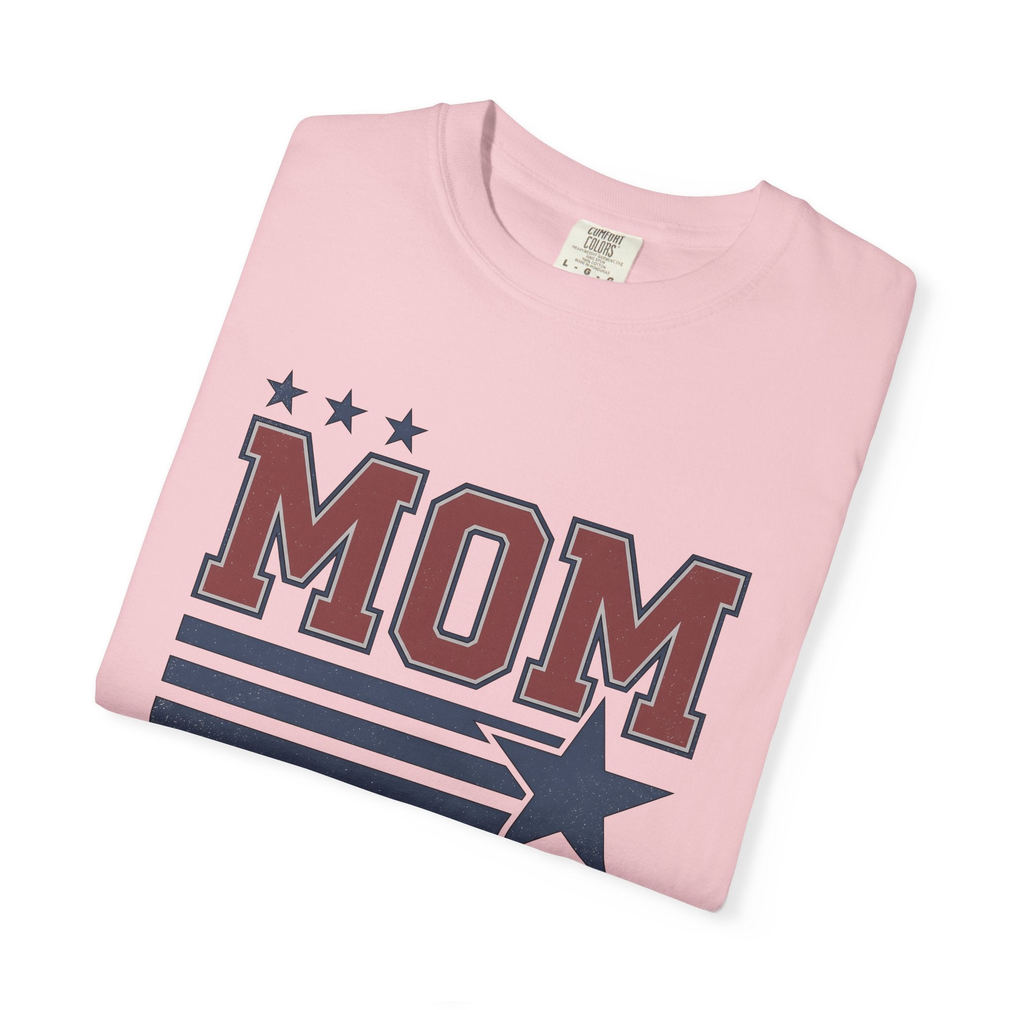 Stars Stripes Shirt Mom Fitness Gift Women Bold Tee American Flag T-Shirt Mother Enthusiast Patriotic Tshirt Fitness Graphic Vintage Star
