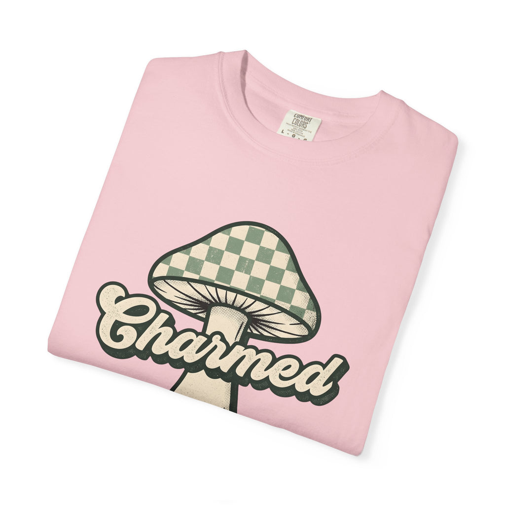 Mushroom Graphic Shirt St Patrick's Day Nature Gift Women Vintage Tee Fungus T-Shirt Shamrock Fan Distressed Tshirt Earth Graphic Retro