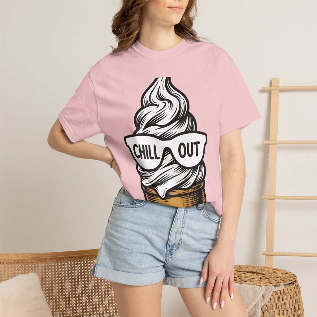 Ice Cream Cone Shirt Desserts Beach Gift Women Retro Tee Ice Cream T-Shirt Sweets Fan Vintage Tshirt Coastal Graphic Sketch Shades Tshirt