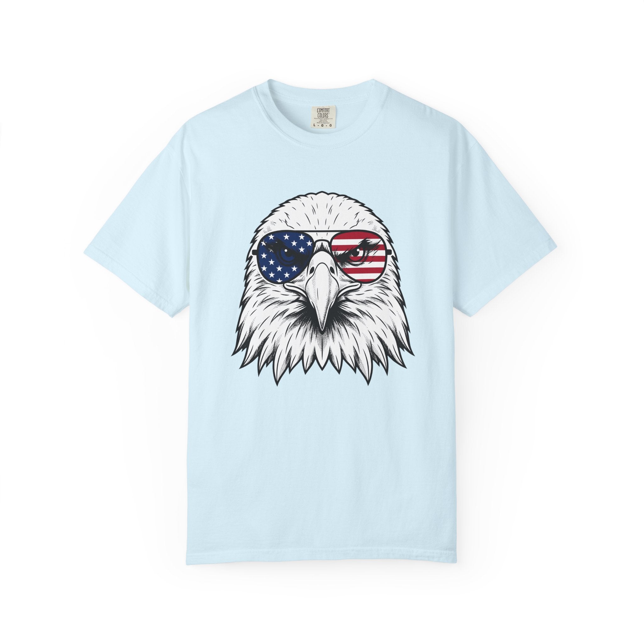 Bald Eagle Shirt America Flag Gift Women Illustration Tee Eagle T-Shirt American Fan Patriotic Tshirt Banner Graphic Classic Sun Glasses