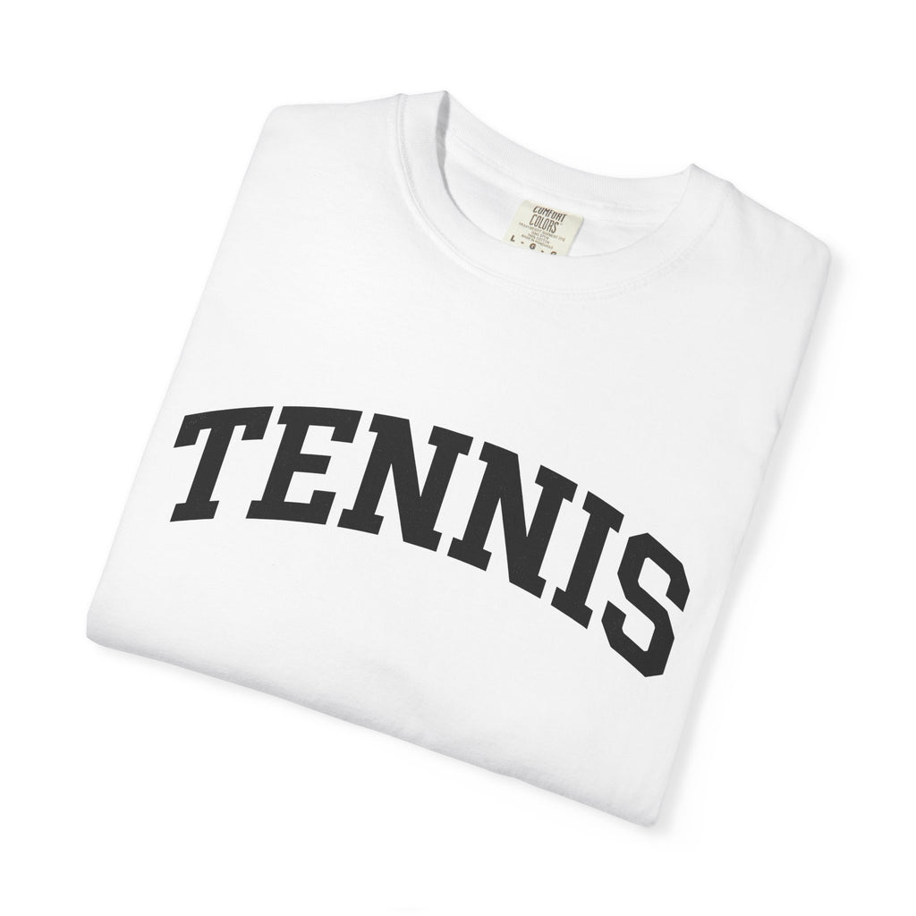 Varsity Lettering Style Shirt Tennis Contender Gift Women Throwback Tee Lettering T-Shirt Tennis Player Tennis Enthusiast Retro Tshirt