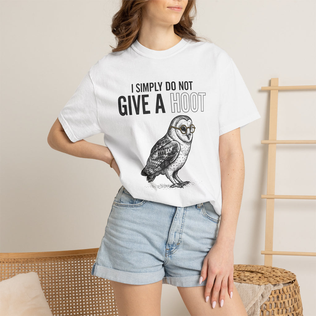 Owl Glasses Shirt Funny Animal Gift Women Hand Drawn Tee Spectacles T-Shirt Humor Fan Eyewear Tshirt Wildlife Graphic Vintage Animal Tshirt