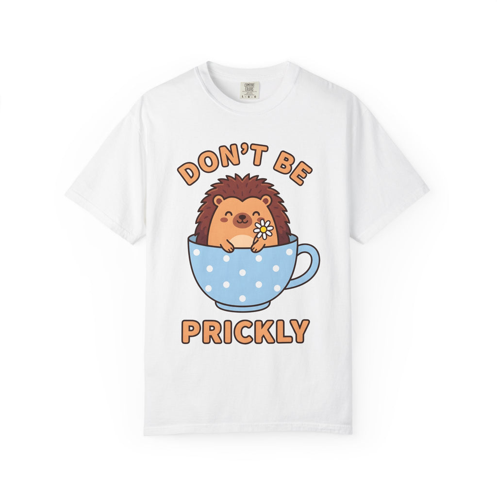 Hedgehog Cup Shirt Animals & Flowers Pun Gift Women Cartoon Tee Mug T-Shirt Floral Fan Cute Tshirt Punny Graphic Doodle Daisy Flower Tshirt