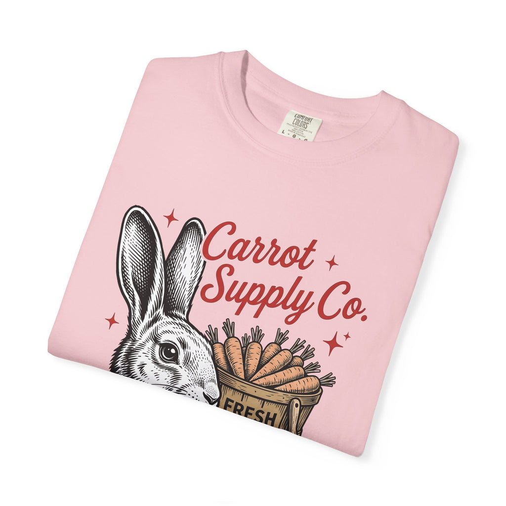 Bunny Carrot Shirt Easter Critters Gift Women Old School Tee Rabbit T-Shirt Easter Fan Vintage Tshirt Creature Graphic Line Art Tub Tshirt