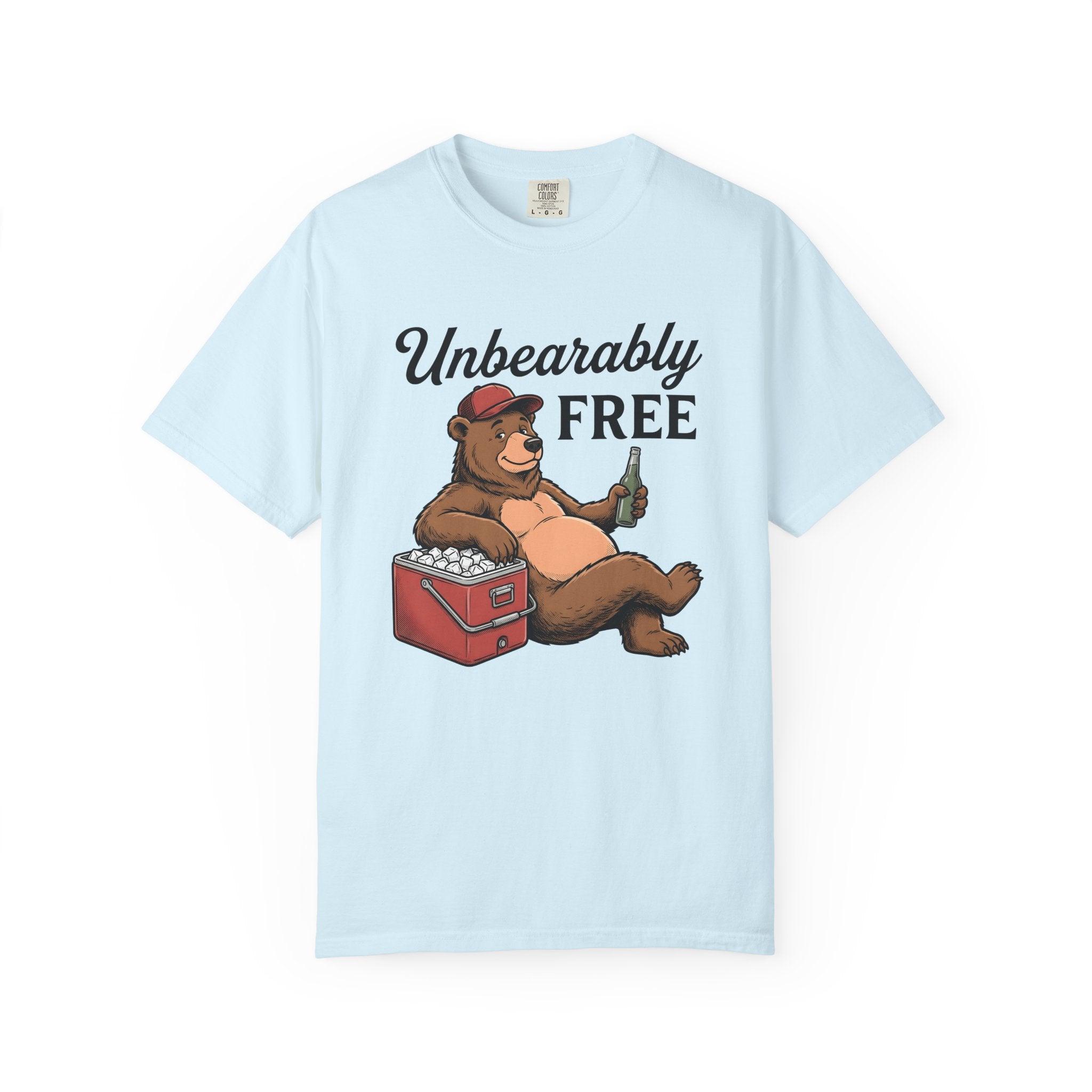 Bear Drinking Shirt 4th Of July Humor Gift Women Cartoon Tee Bear T-Shirt Patriot Fan Teddy Tshirt Funny Graphic Vintage Cooler Tshirt