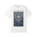 Navigation Wheel Shirt Boho Chic Holistic Gift Women Mystic Card Tee Steering Wheel T-Shirt Bohemian Fan Tarot Card Tshirt Spiritual Graphic