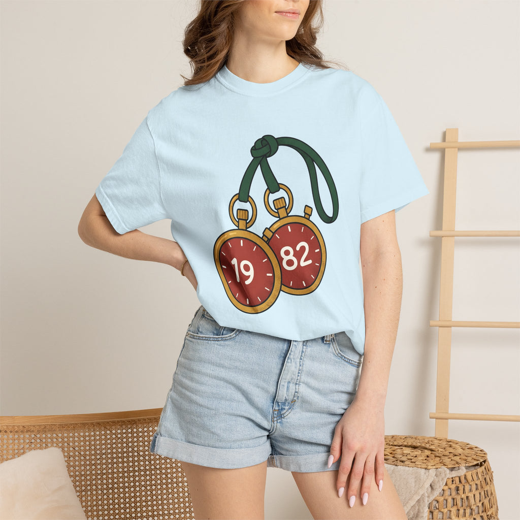 Chronometer Pair Shirt Sports Contender Gift Women Animation Tee Stopwatch T-Shirt Athlete Fan Cartoon Tshirt Challenger Graphic Hand Drawn