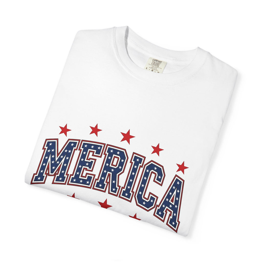 Patriotic Stars Shirt America 4Th Of July Festival Gift Women Vibrant Tee Star T-Shirt Independence Fan Colorful Tshirt Celebration Graphic
