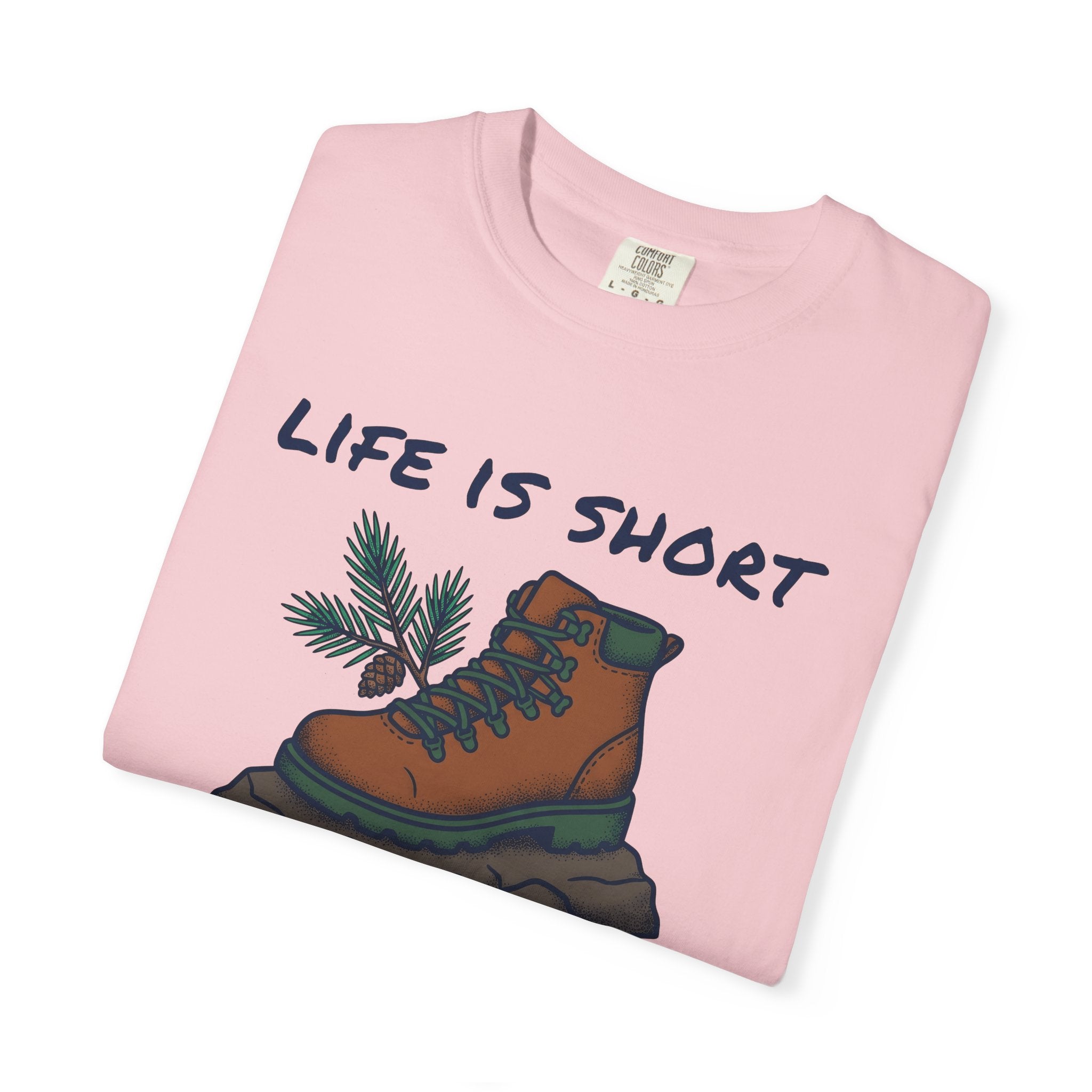 Hiking Boot Shirt Hiking Adventure Gift Women Vintage Tee Trekking Boot T-Shirt Trail Runner Enthusiast Distressed Tshirt Exploration