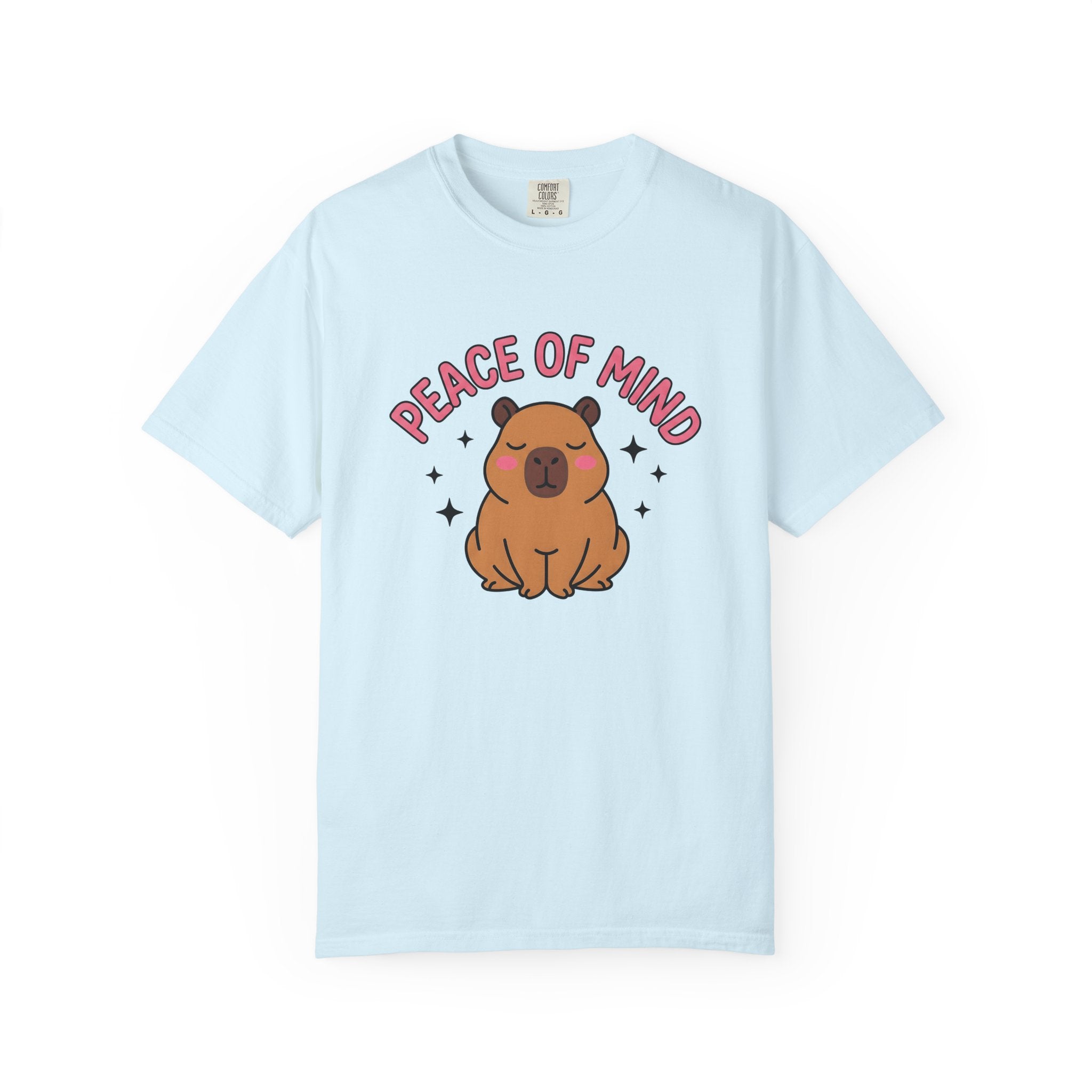 Capybara Illustration Shirt Funny Wildlife Gift Women Cute Tee Rodent T-Shirt Humor Fan Cartoon Tshirt Animal Graphic Comic Sparkles Tshirt
