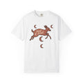 Deer Illustration Shirt Boho Chic Outdoors Gift Women Rustic Tee Buck T-Shirt Hippie Fan Country Tshirt Wilderness Graphic Sketch Moon